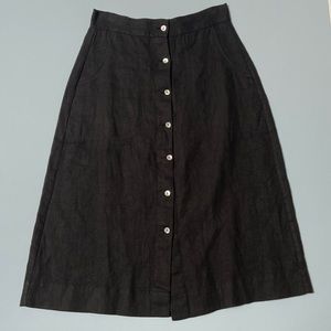 NWOT Sugar Candy Mountain black linen skirt
